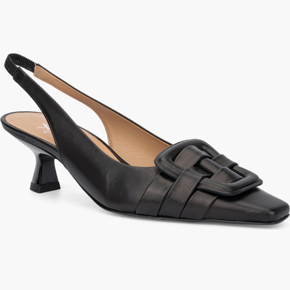 Aquatalia Adrienn Kitten Heel Slingback Pump Sz 10.5